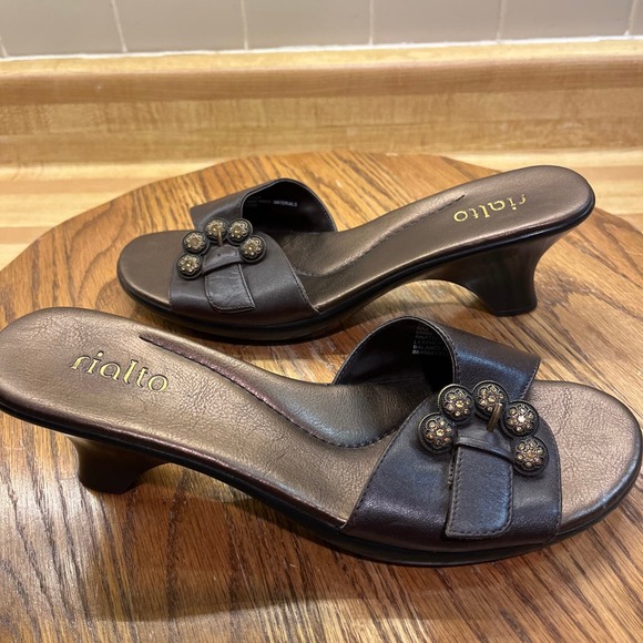 Rialto Brown Leather Starship Sandals SZ 9 - Picture 5 of 9